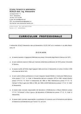 Scalzi Alessandro - Azienda Ospedaliera Santi Antonio e Biagio e