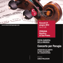 Programma... - Conservatorio di Musica di Perugia