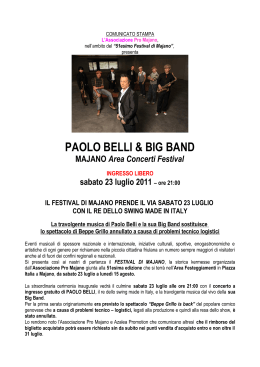 PAOLO BELLI & BIG BAND