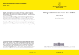 Immagini e metafore della societ&agrave; in et&agrave; moderna