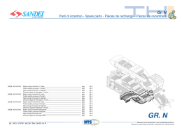 Parti di ricambio - Spare parts - Pi&egrave;ces de rechange - MTS