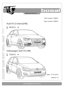 Audi A3 (3 doors)(HB) Volkswagen Golf VII (HB)