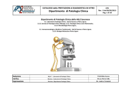 Dipartimento di Patologia Clinica