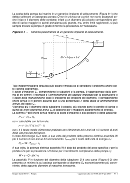 La scelta della pompa da inserire in un generico