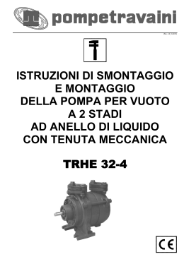 ISTRUZIONI DI SMONTAGGIO E MONTAGGIO DELLA POMPA PER