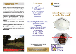 La riduzione delle polveri durante la raccolta delle nocciole