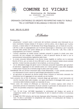 ordinanza sindacale n 60