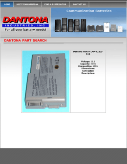 Dantona Industries LAP-422LI-111 Datasheet