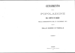 1871. Censimento della popolazione del Comune di Arezzo
