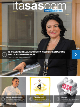 il piacere della scoperta nell`esplorazione della customer base