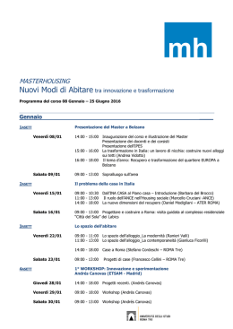 scarica programma - Ordine Architetti Roma