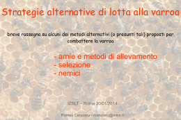 Varroa Metodi Alternativi – Romeo Caruceru