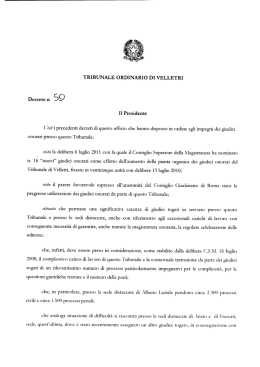 scarica questa comunicazione - Ordine degli Avvocati di Velletri
