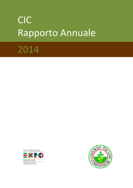 CIC Rapporto Annuale 2014 - Consorzio Italiano Compostatori
