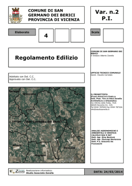 Var. n.2 P.I. 4 Regolamento Edilizio