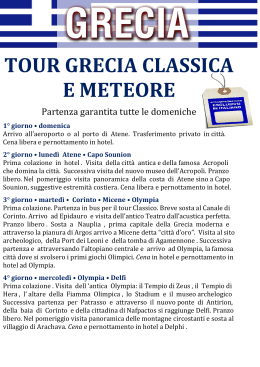 Tour Grecia Classica e Meteore