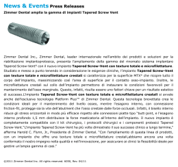 Zimmers_press releases