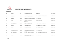 DENTISTI CONVENZIONATI - Pronto-Care