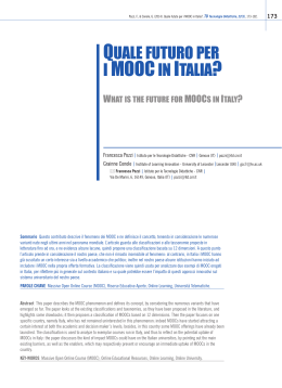 Quale futuro per i MOOC in Italia?