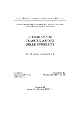 il teorema di classificazione delle superfici