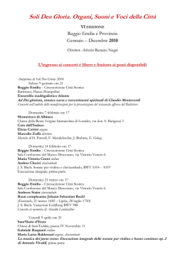 Soli Deo Gloria 2010 - Cappella Musicale S. Francesco da Paola