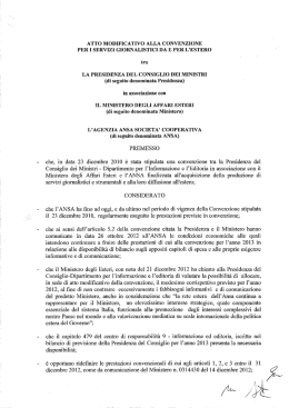 ANSA - Ministero degli Affari Esteri