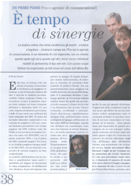 &Egrave; tempo - Sinergie