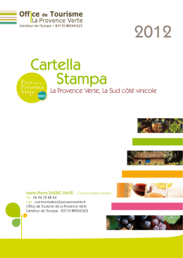 Cartella Stampa - La Provence verte