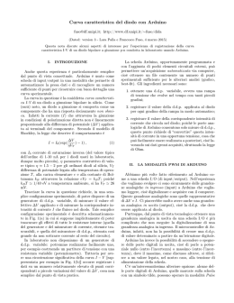 Curva caratteristica del diodo con Arduino