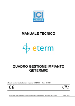 manuale tecnico quadro gestione impianto qeterm02