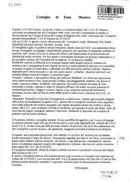 Verbale della seduta del 12 novembre 2013