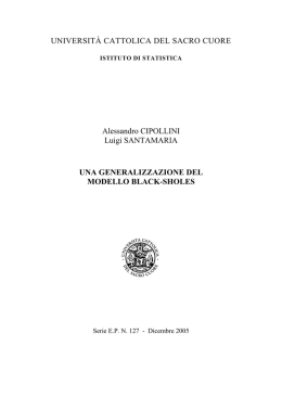 scarica quaderno - Dipartimenti - Universit&agrave; Cattolica del Sacro Cuore