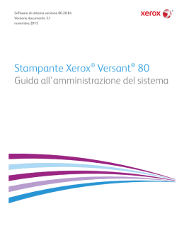 Stampante Xerox &reg; Versant&reg; 80