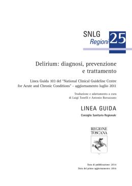 Delirium - Regione Toscana