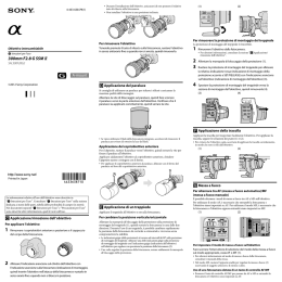 Istruzioni per l`uso