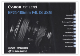 Manuale Canon EF 24-105 is 4 ITA