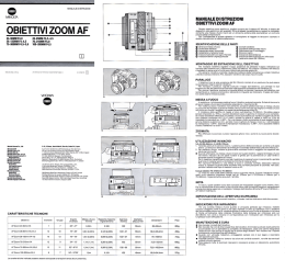 MINOLTA 3 ___g MANUALE DI ISTRUZIONI
