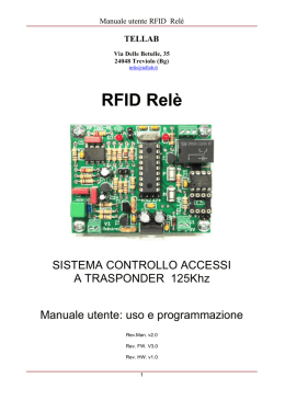 RFID Rel&egrave;