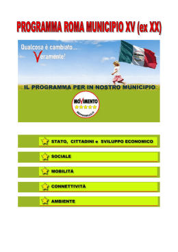 scarichi - Movimento 5 Stelle Municipio XV