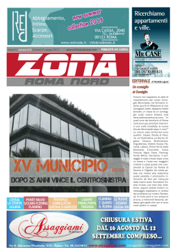 Zona 21-06-13 - Il notiziario gratuito di Roma Nord
