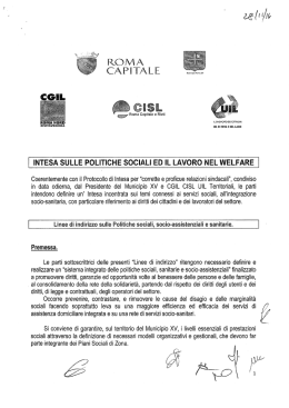 Intesa XV Municipio