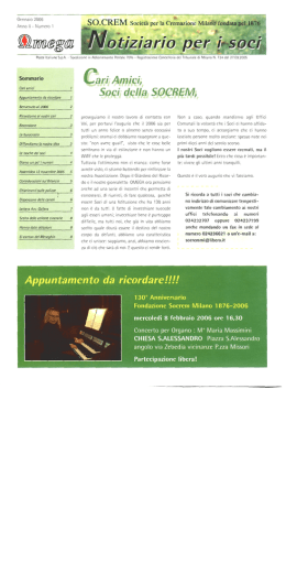 Sommario - Socrem Milano
