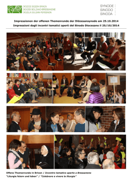 Impressionen der offenen Themenrunde der Di&ouml;zesansynode am