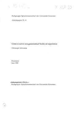 Fachgruppe Sprachwissenschaft der Universität Konstanz