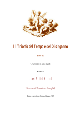 Il Trionfo del Tempo e del Disinganno