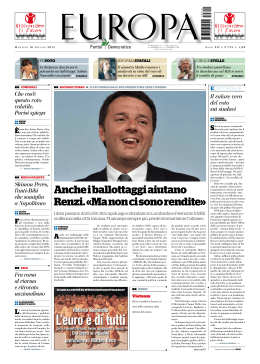 Anche i ballottaggi aiutano Renzi. «Ma non ci sono rendite