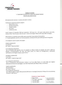 Scarica il verbale della giuria