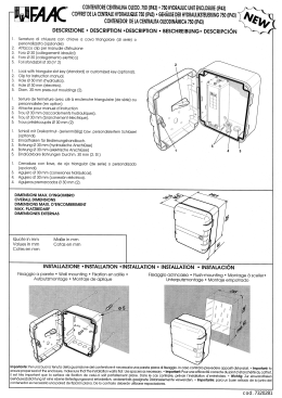 DESCRIZIONE ` DESCRIPTION ` DESCRIPTION 0 BESCH