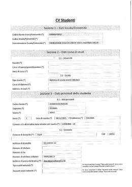 Scarica Curriculum - Casa di Carit&agrave; Arti e Mestieri