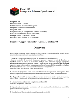 Leggere l`ambiente: La siepe (Scheda pdf)